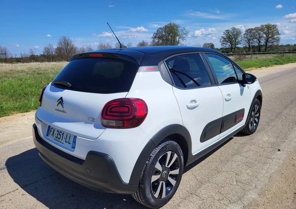 Citroen C3 cena 47900 przebieg: 17000, rok produkcji 2021 z Kłobuck małe 326